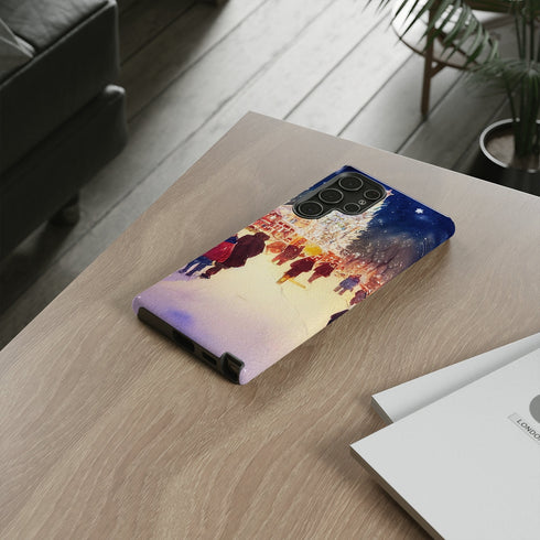 A Christmas Market in Denver Colorado - Impact Resistant Phone Case